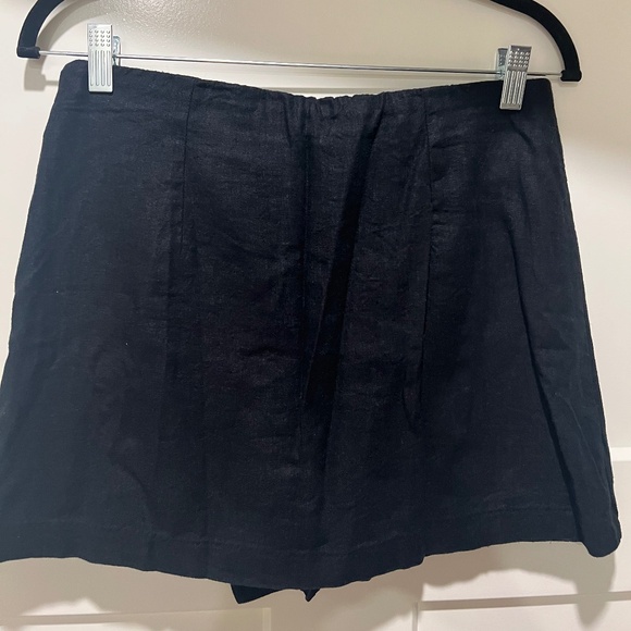Abercrombie Black Linen Skort - Size Medium - NWOT - Picture 6 of 7